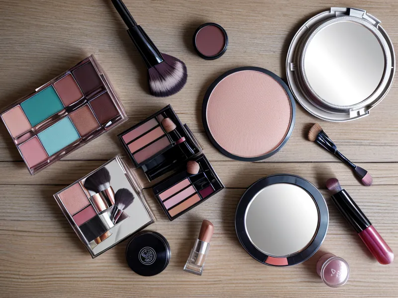Paleta de correctores de color para neutralizar ojeras en un maquillaje de belleza profesional