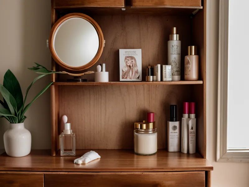 Círculo cromático junto a bases y correctores usados en técnicas de maquillaje para pedidas de mano familiares