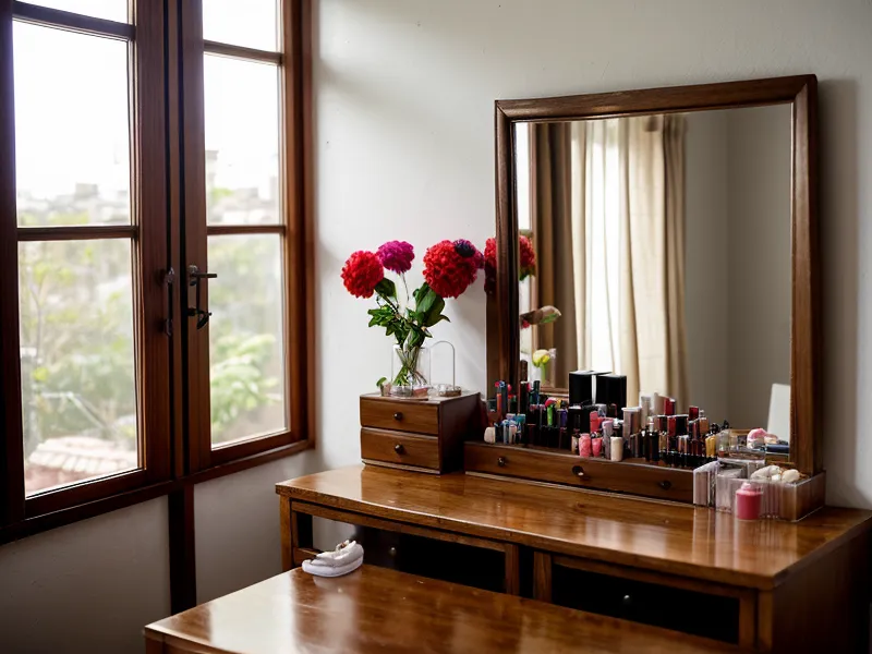 Luz de ventana comparada con un aro de luz para probar el maquillaje antes de una videollamada de imagen corporativa