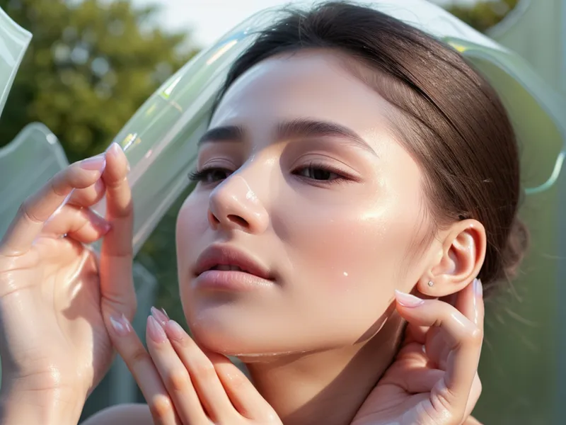 Aplicación de primer ligero para maquillaje de día bajo el sol