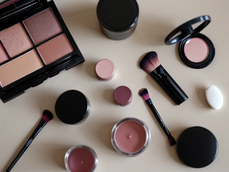 Círculo cromático profesional y correctores de colores para teoría del maquillaje.