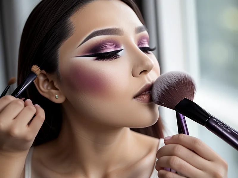 Baking con polvo traslúcido para sellar el maquillaje de noche antes de bailar